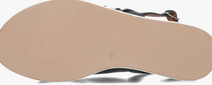 zwarte inuovo platte sandalen 113059-1