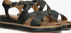 zwarte inuovo platte sandalen 113120