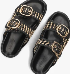 zwarte inuovo slippers 396045