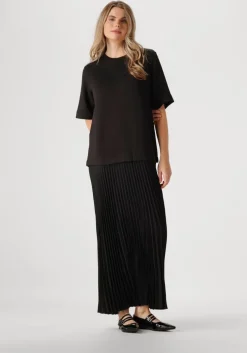 zwarte inwear maxi jurk laicentiw vincent plisse dress