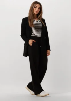 zwarte inwear top dagnaiw striped v t-shirt