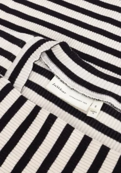 zwarte inwear top dagnaiw striped v t-shirt