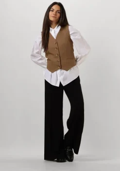 zwarte inwear wijde broek kamilw wide pant