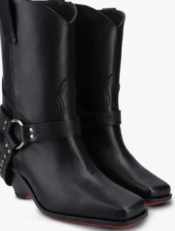 zwarte jan jansen biker boots square bootie