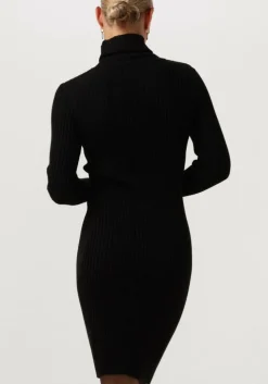 zwarte janice mini jurk jurk gebreid kol travis