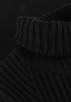 zwarte janice mini jurk jurk gebreid kol travis