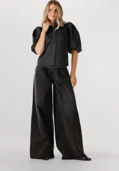 zwarte janice wide jeans dollar