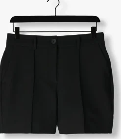 zwarte jansen amsterdam broeken wq441 woven high waisted short