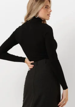 zwarte jansen amsterdam coltrui v113 shirt with turtle neck and long sleeve