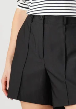 zwarte jansen amsterdam korte broek mylena short wtq 441 bandpleat