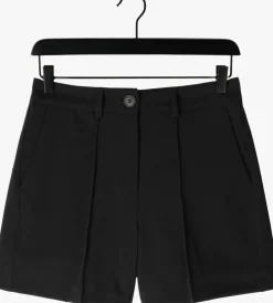 zwarte jansen amsterdam korte broek mylena short wtq 441 bandpleat