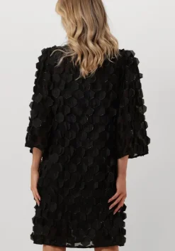 zwarte jansen amsterdam mini jurk 3d560 jurk pia