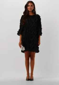 zwarte jansen amsterdam mini jurk 3d560 jurk pia