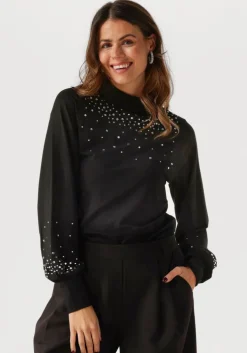 zwarte jansen amsterdam tops & t-shirts v183 turtle rhinestones top