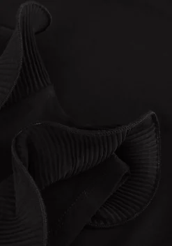 zwarte jansen amsterdam top v309 top sleeveless with ruffle details