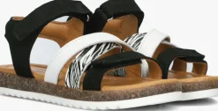 zwarte jochie & freaks platte sandalen christel