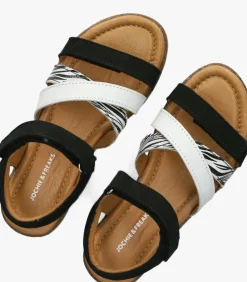 zwarte jochie & freaks platte sandalen christel