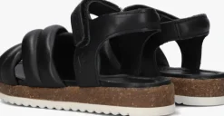 zwarte jochie & freaks sandalen blossom