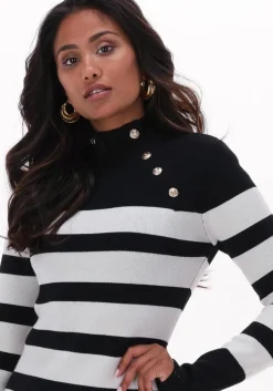 zwarte josh v midi jurk feline