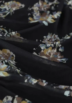 zwarte just female midi jurk anlia dress