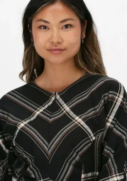 zwarte just female mini jurk cassio dress