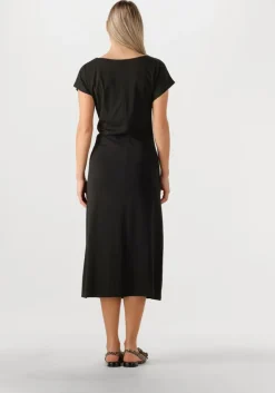 zwarte knit-ted midi jurk zwaan