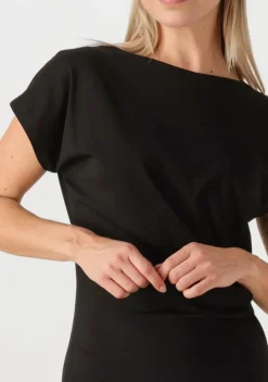 zwarte knit-ted midi jurk zwaan