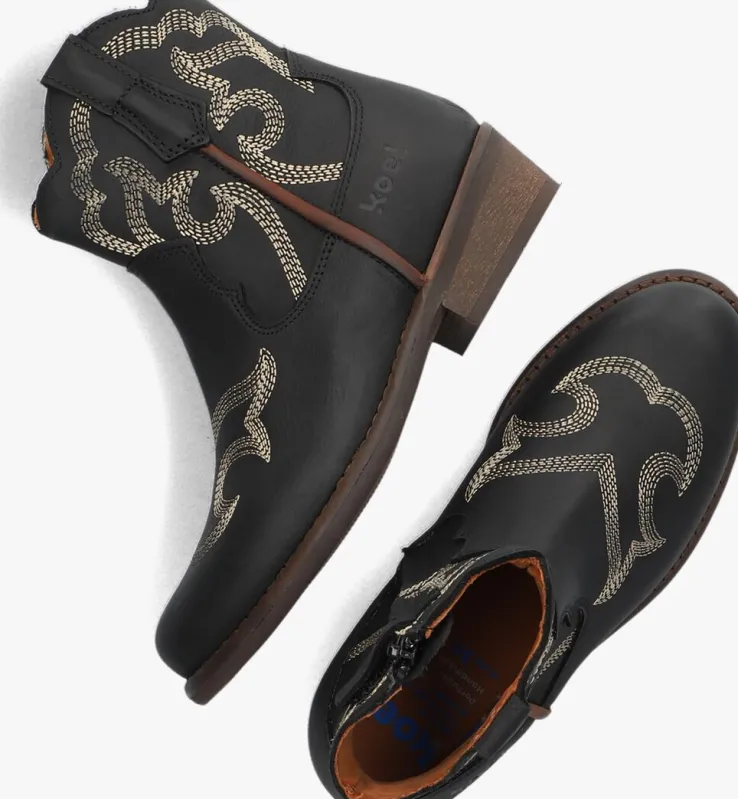 zwarte koel4kids cowboylaarzen 10m012