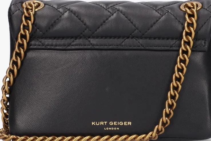 zwarte kurt geiger london schoudertas mini kensington x bag