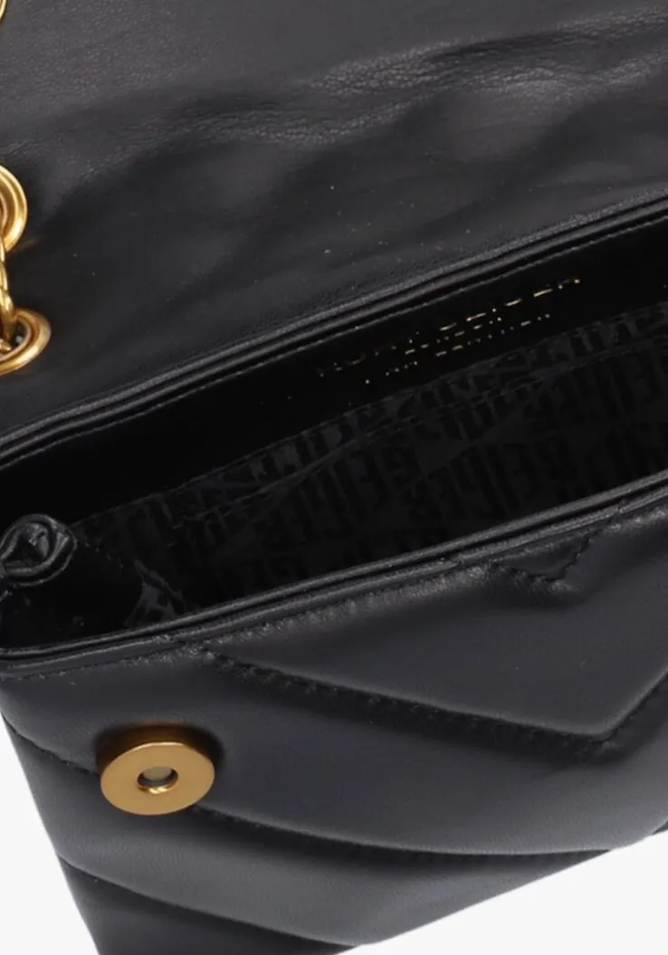 zwarte kurt geiger london schoudertas mini kensington x bag
