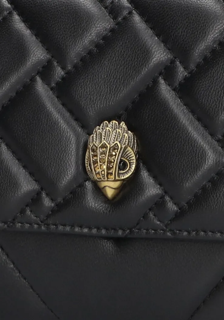 zwarte kurt geiger london schoudertas kensington chain wallet