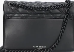 zwarte kurt geiger london schoudertas mini kensington drench