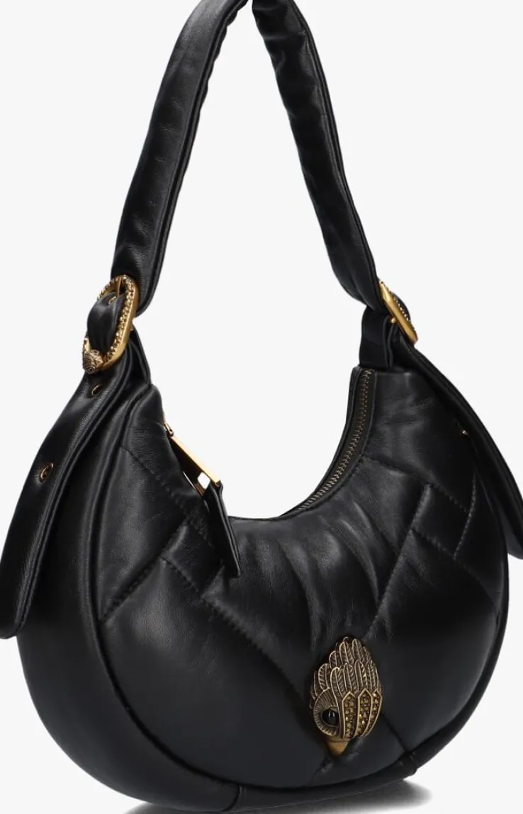 zwarte kurt geiger london schoudertas kensington puff sm hobo