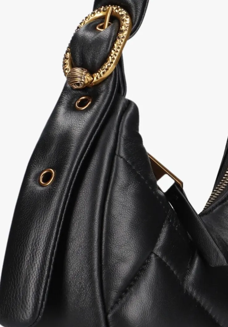 zwarte kurt geiger london schoudertas kensington puff sm hobo