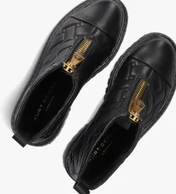 zwarte kurt geiger london enkelboots kensington zip boot