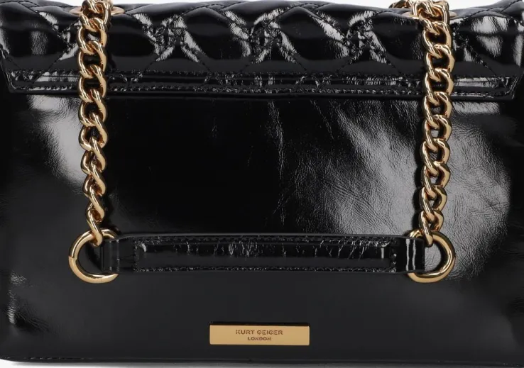 zwarte kurt geiger london schoudertas kensington bag e