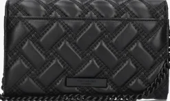 zwarte kurt geiger london schoudertas kensington chain wallet d