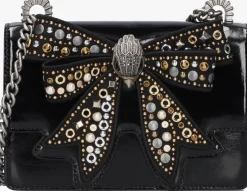zwarte kurt geiger london handtas bow small shoreditch