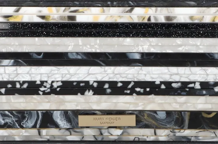 zwarte kurt geiger london clutch party eagle clutch