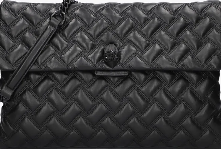 zwarte kurt geiger london schoudertas xxl kensington drench