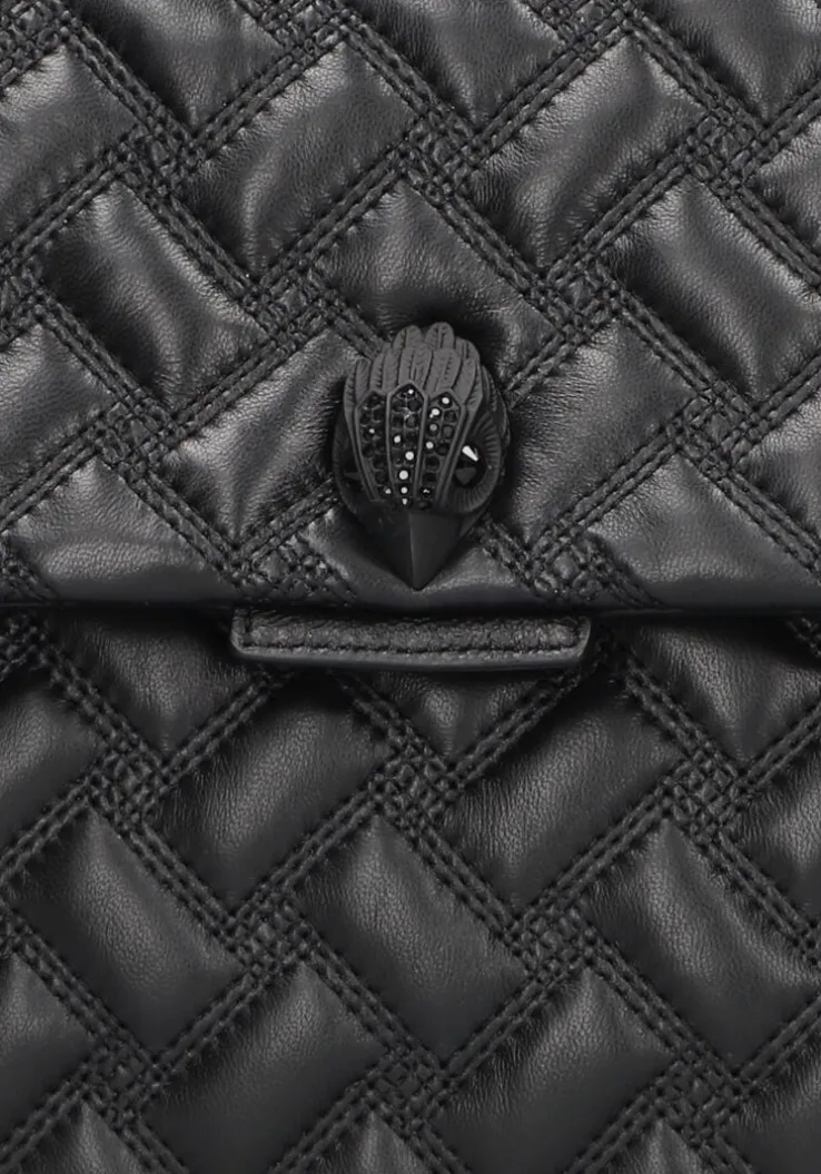 zwarte kurt geiger london schoudertas xxl kensington drench