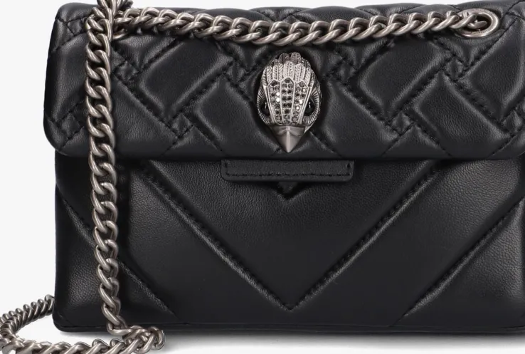 zwarte kurt geiger london schoudertas mini kensington x bag