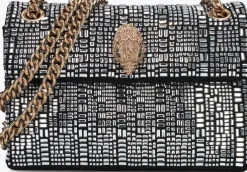 zwarte kurt geiger london schoudertas mini kensington crystals