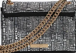 zwarte kurt geiger london schoudertas mini kensington crystals