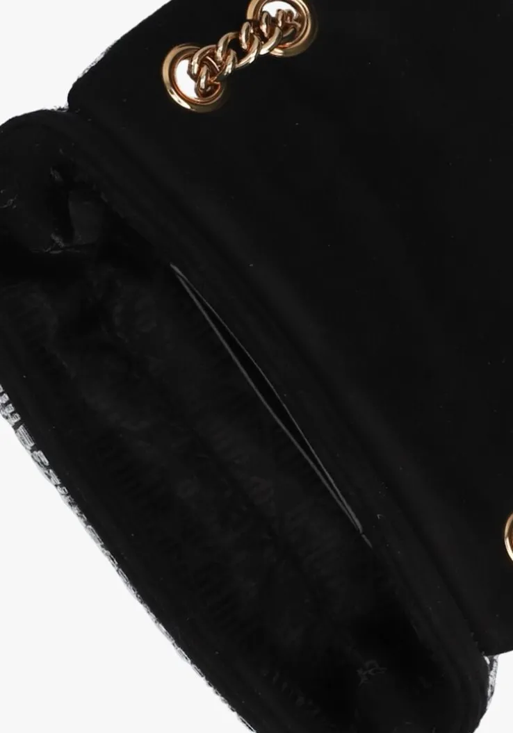 zwarte kurt geiger london schoudertas mini kensington crystals