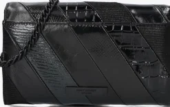 zwarte kurt geiger london schoudertas kensington chain w l