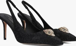 zwarte kurt geiger london slingbacks belgravia high
