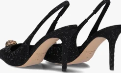zwarte kurt geiger london slingbacks belgravia high