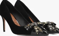 zwarte kurt geiger london pumps belgravia stud bow