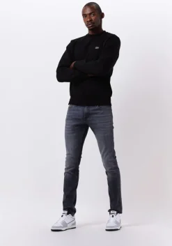 zwarte lacoste sweater classic fit brushed fleece sweatshirt